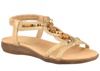 Σανδάλια γυναικεία | Ανατομικά | Amarpies | AKO30245 | Χρυσό - Amarpies - 